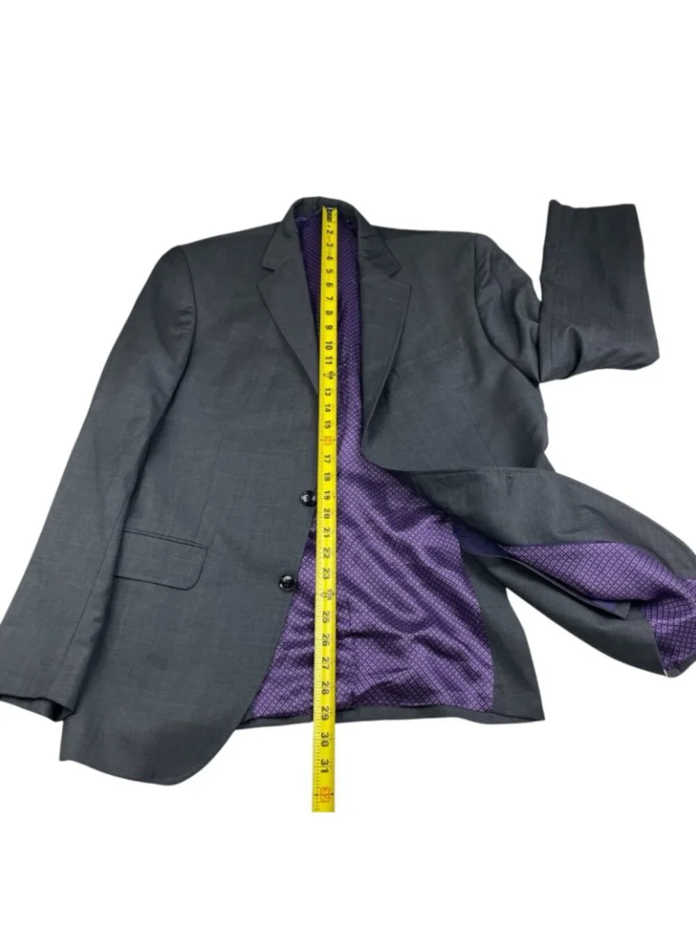 Ted Baker Men's Endurance Jarrow CT 100% Wool 2-Button Blazer Gray • 42R US
